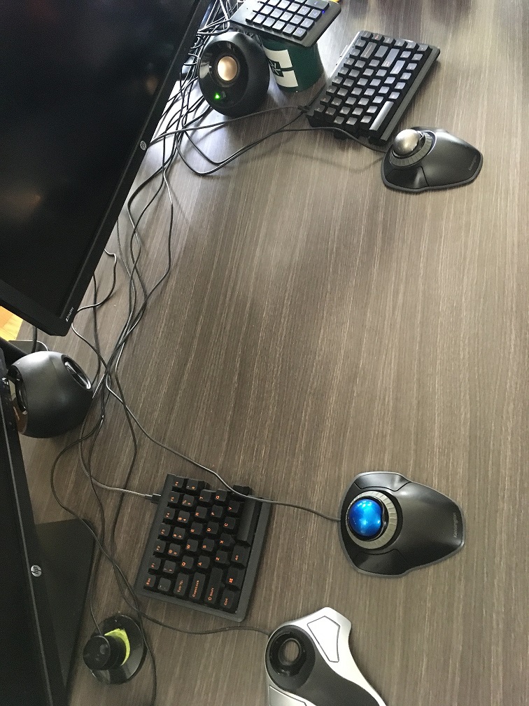 Total desk surface overview